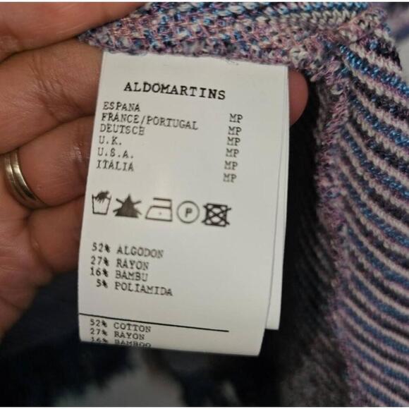 NWT Anthropologie Sunset Fringe Belted Cardigan Blanket Jacket MP - Picture 6 of 11